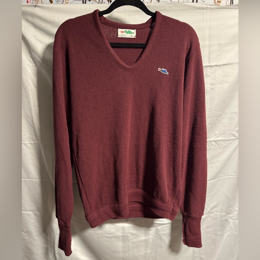 VINTAGE 1980’s Sears Burgundy Sweater